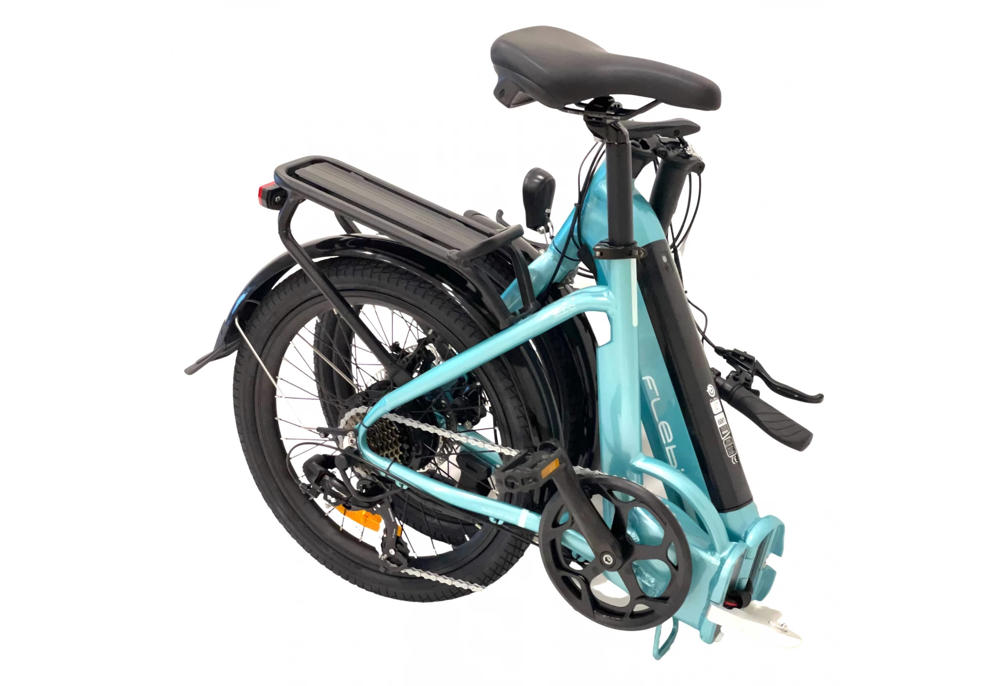 Vélo Électrique Pliant Flebi – Swan 2022 Turquoise | Batterie 10.4 Ah 3 Vélo Électrique Pliant Flebi – Swan 2022 Turquoise | Batterie 10.4 Ah – Image 3