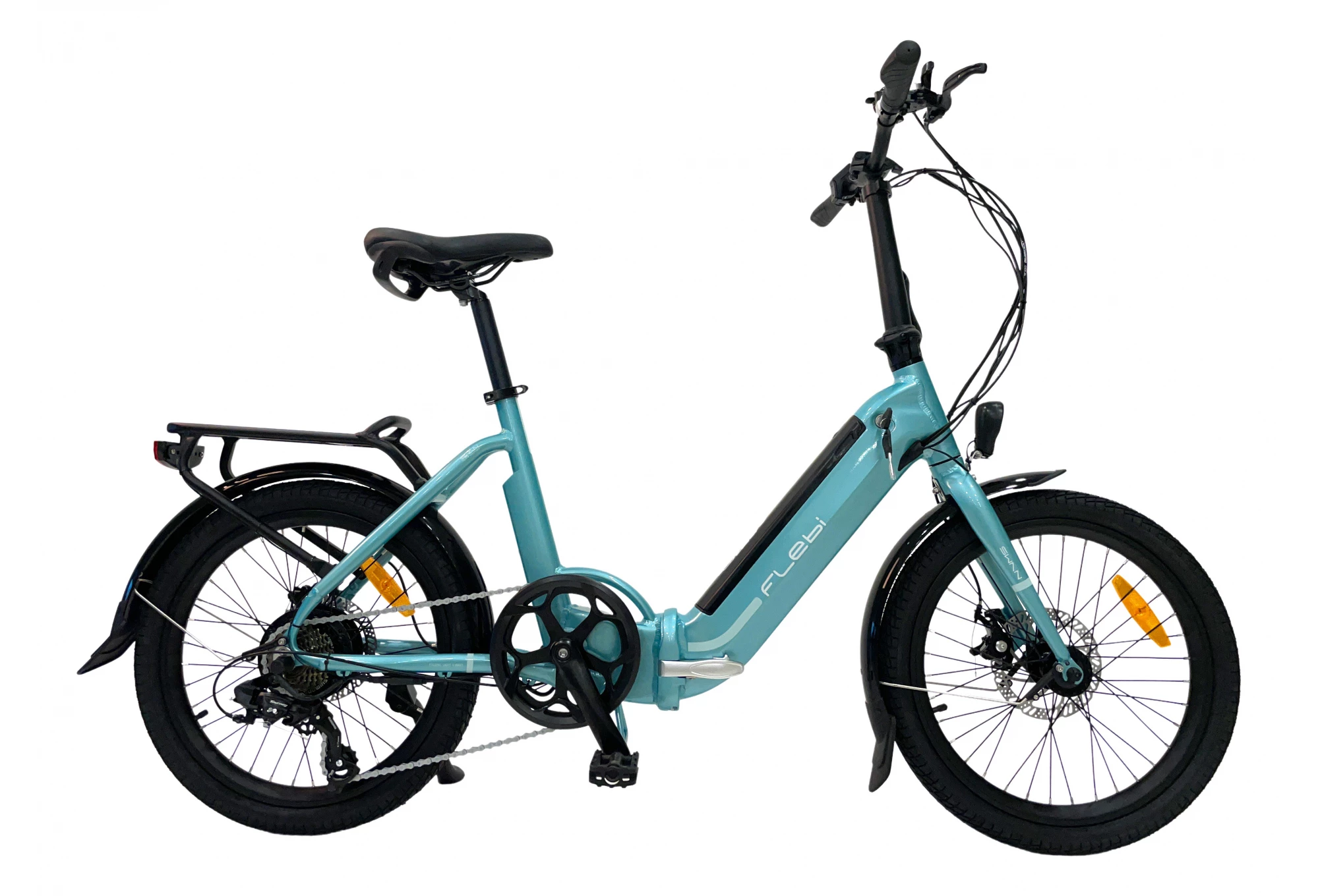 Vélo Électrique Pliant Flebi – Swan 2022 Turquoise | Batterie 10.4 Ah 1 Vélo Électrique Pliant Flebi – Swan 2022 Turquoise | Batterie 10.4 Ah