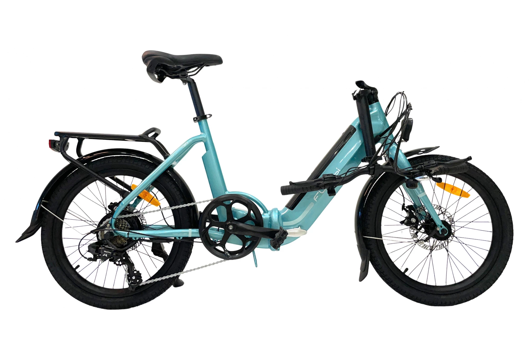 Vélo Électrique Pliant Flebi – Swan 2022 Turquoise | Batterie 10.4 Ah 2 Vélo Électrique Pliant Flebi – Swan 2022 Turquoise | Batterie 10.4 Ah – Image 2
