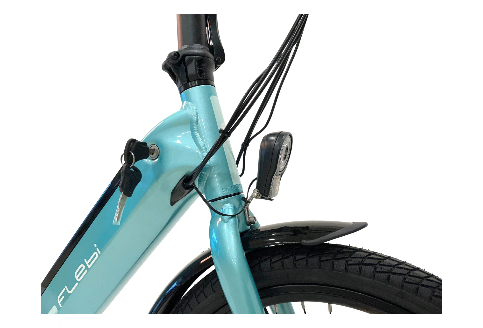 Vélo Électrique Pliant Flebi – Swan 2022 Turquoise | Batterie 10.4 Ah 4 Vélo Électrique Pliant Flebi – Swan 2022 Turquoise | Batterie 10.4 Ah – Image 4